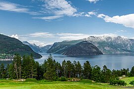 Blick auf den Eidfjord in Norwegen