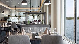 Restaurant, MS Finnmarken