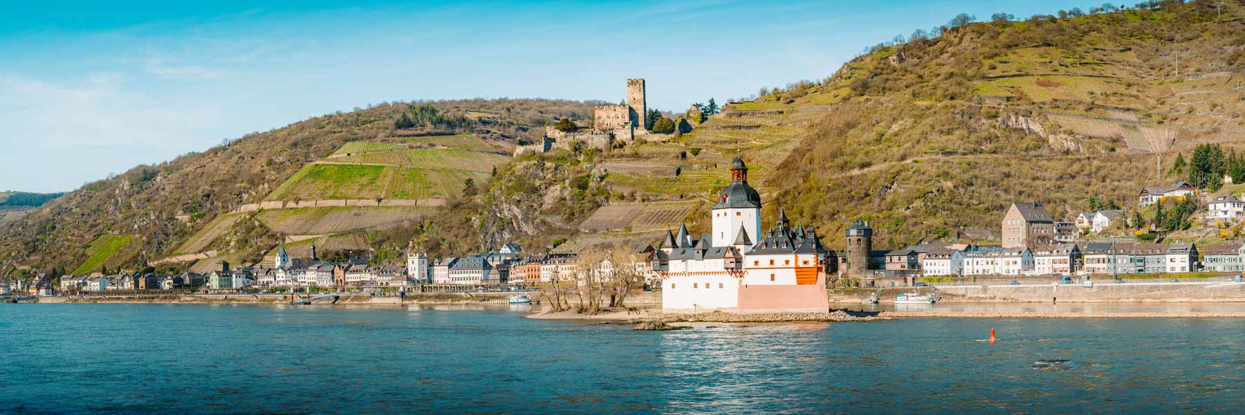Burg Pfalzgrafstein im Rheintal, Deutschland