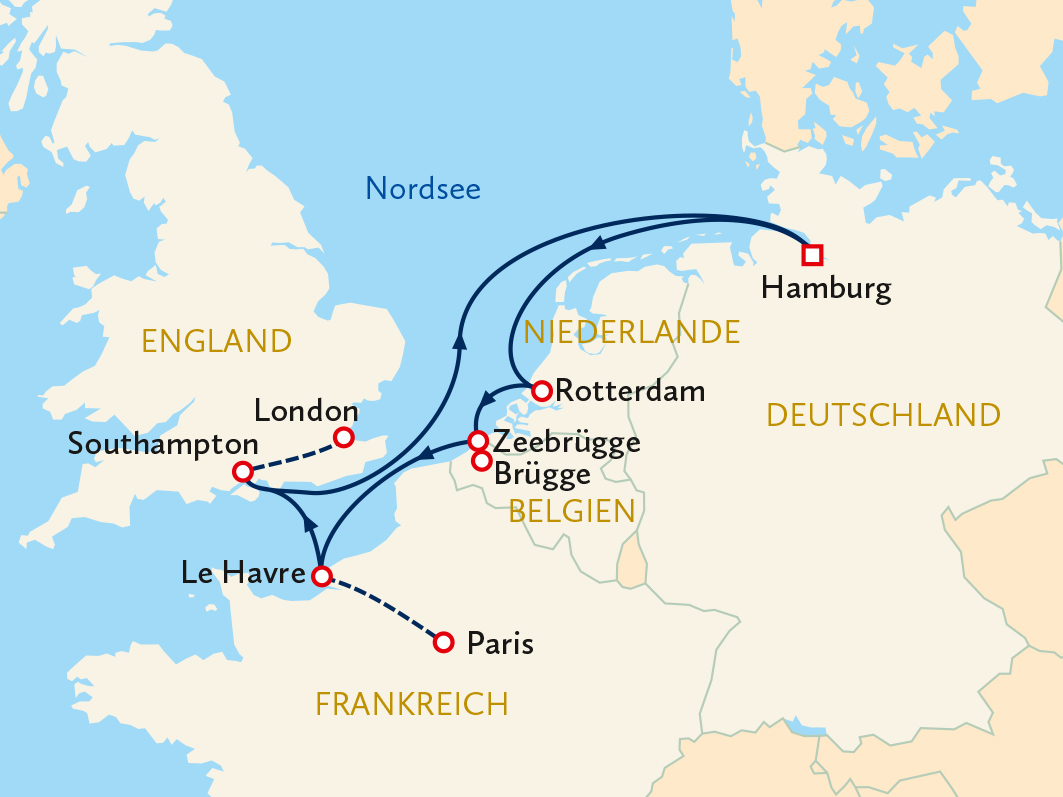 Ihre Reiseroute