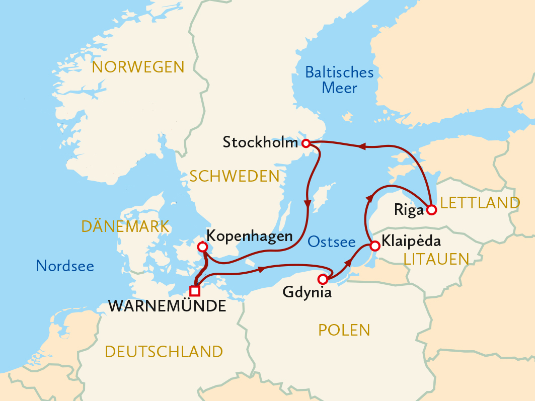 Ihre Reiseroute