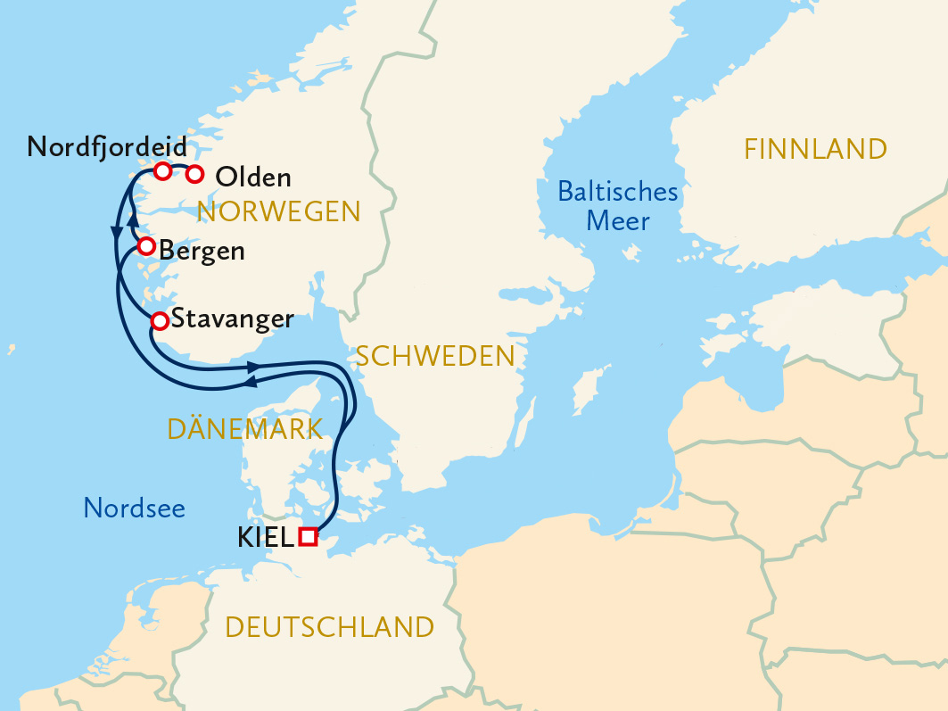 Ihre Reiseroute
