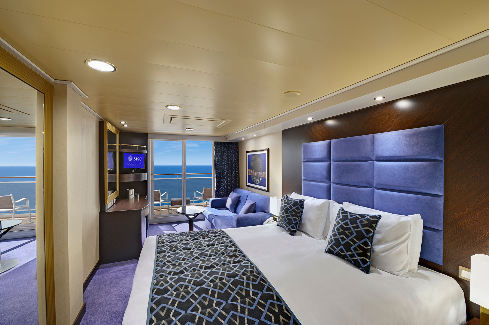 MSC Preziosa Meerblickkabine